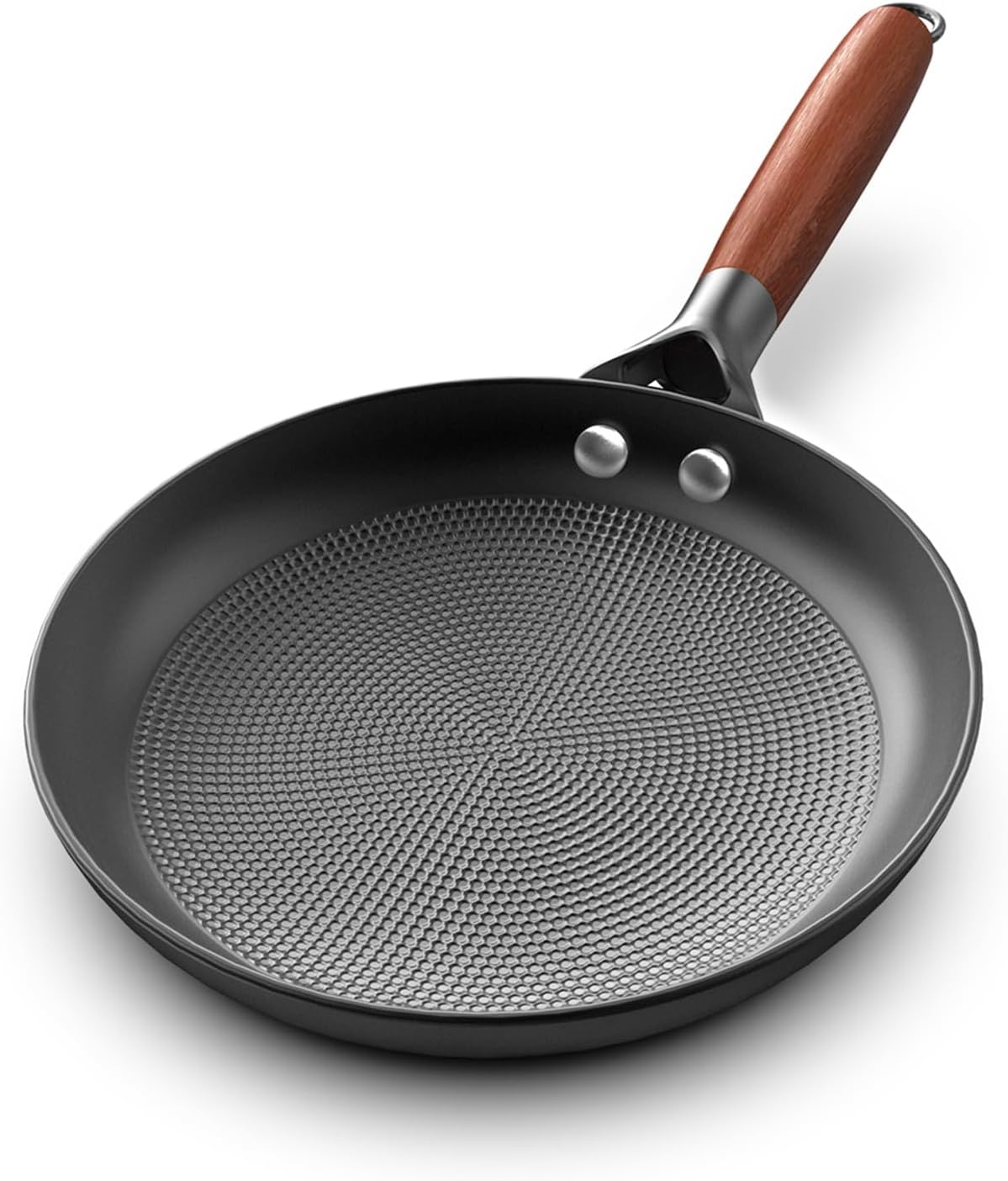 SELPONT tick Frying Pans 8 Inch, 3 in 1 Nonstick Cast Iron Skillets Frying Pan Oil