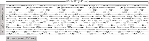 Miniatura 132 de Lunarable - Tela para amantes de perros de The Yard, patrón divertido de animales de dibujos animados en posiciones caprichosas estirando y Beige y