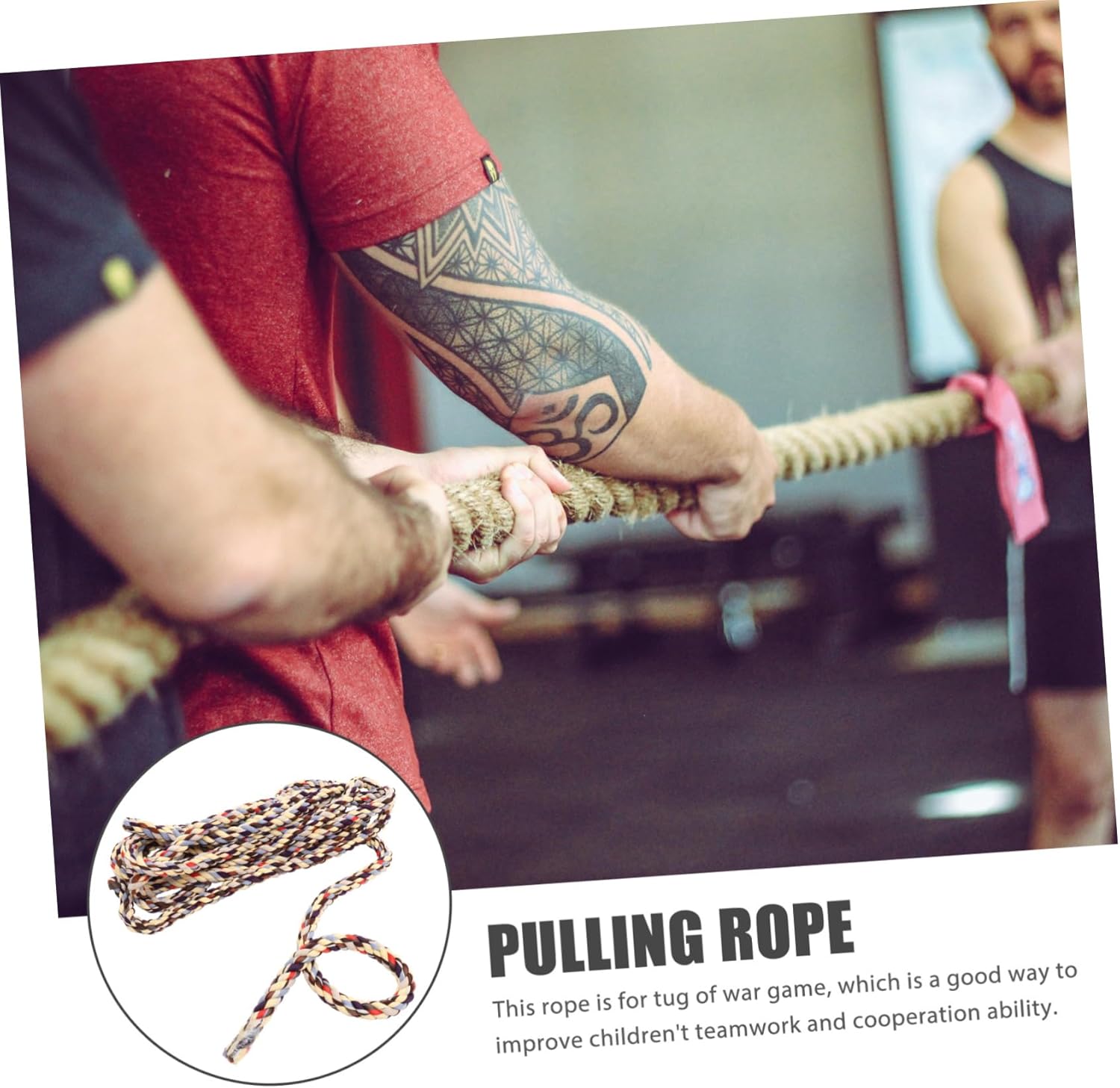 Tug of War Rope Family Pulling Tug of War Game Thick Rope Tug Outdoor Rope Party Heavy Sports Camping