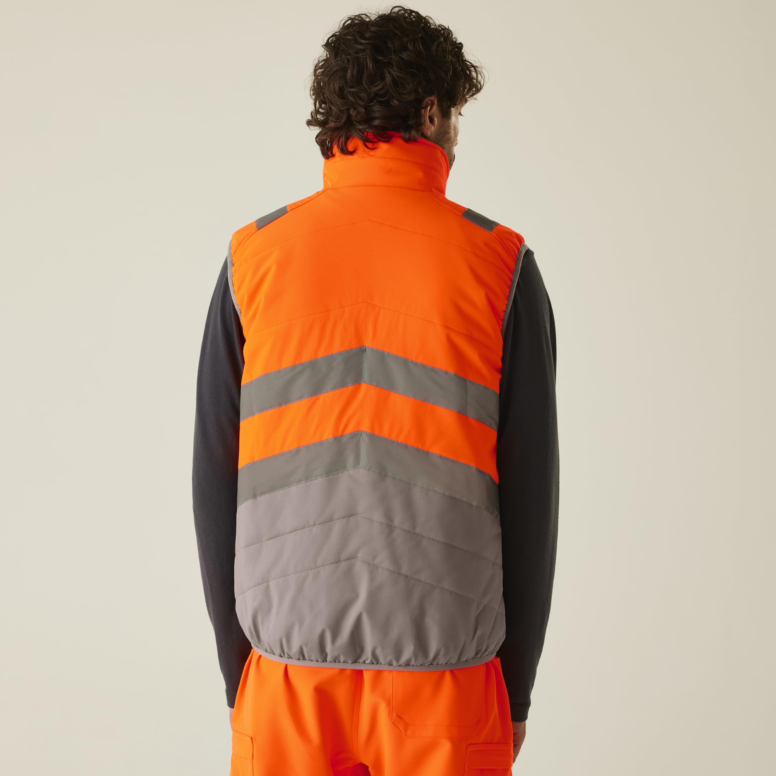 Regatta Professional Hi-vis 2-tone Thermal Baffle Bodywarmer Regatta Professional Hombre Alta visibilidad Bicolor Chaleco Unisex adulto (Pack de 1)