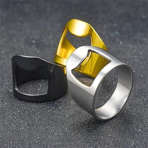Miniatura 3 de Anillo abridor de cerveza, anillo abridor de botellas de cerveza, anillo abridor de botellas de cerveza de acero inoxidable para hombres y mujeres,