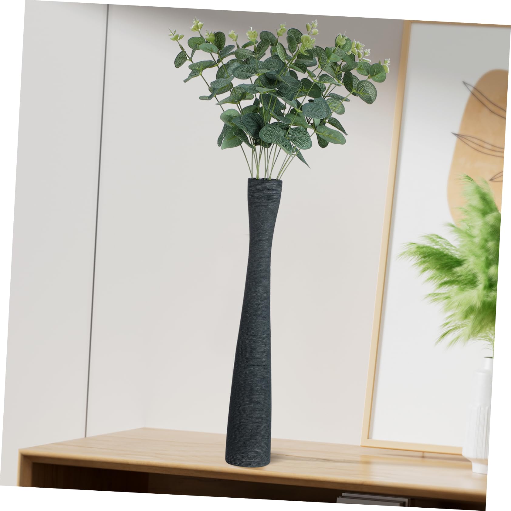 POPETPOP 2piezas Jarrón De Cerámica De Suelo Alto y Delgado Jarrón De Cerámica Estético De Suelo De Cuello Estrecho para Arreglos Decoración del Hogar De para Escritorio