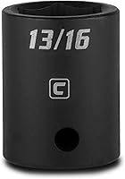 Vista 19 de Capri Tools Dado de impacto poco profundo de 1 pulgada, accionamiento de 1/2 pulgada, 6 puntos, SAE