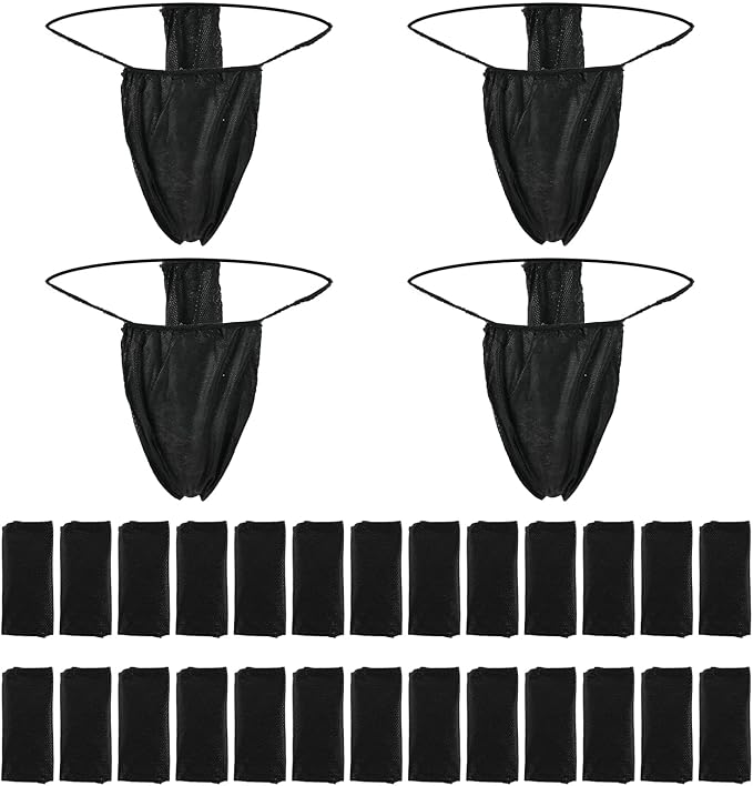 Yolev 50 Pieces Disposable Thong Panties Nonwoven Thong Disposable T