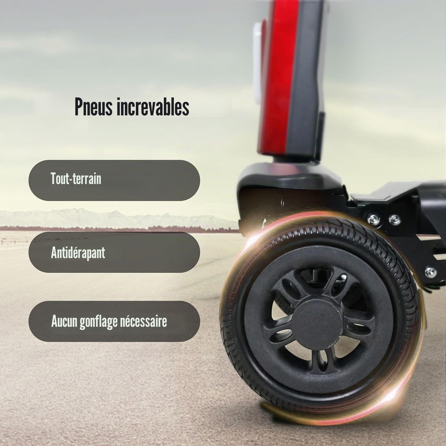 BestAGE Scooter Électrique PMR Pliable à 4 Roues pour Seniors - Scooter Ultra-Léger en Aluminium, Haute Mobilité - Batterie Lithium 20km, Charge Max 120kg - Design Compact pour Voyage et Transport