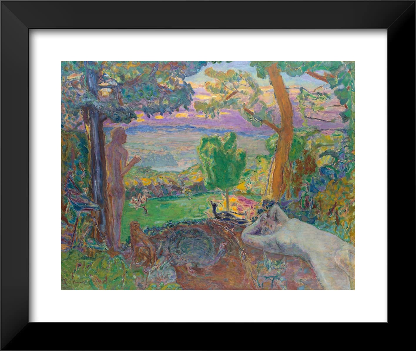 Amazon.com: ArtDirect Pierre Bonnard 23x20 Black Modern Framed Art