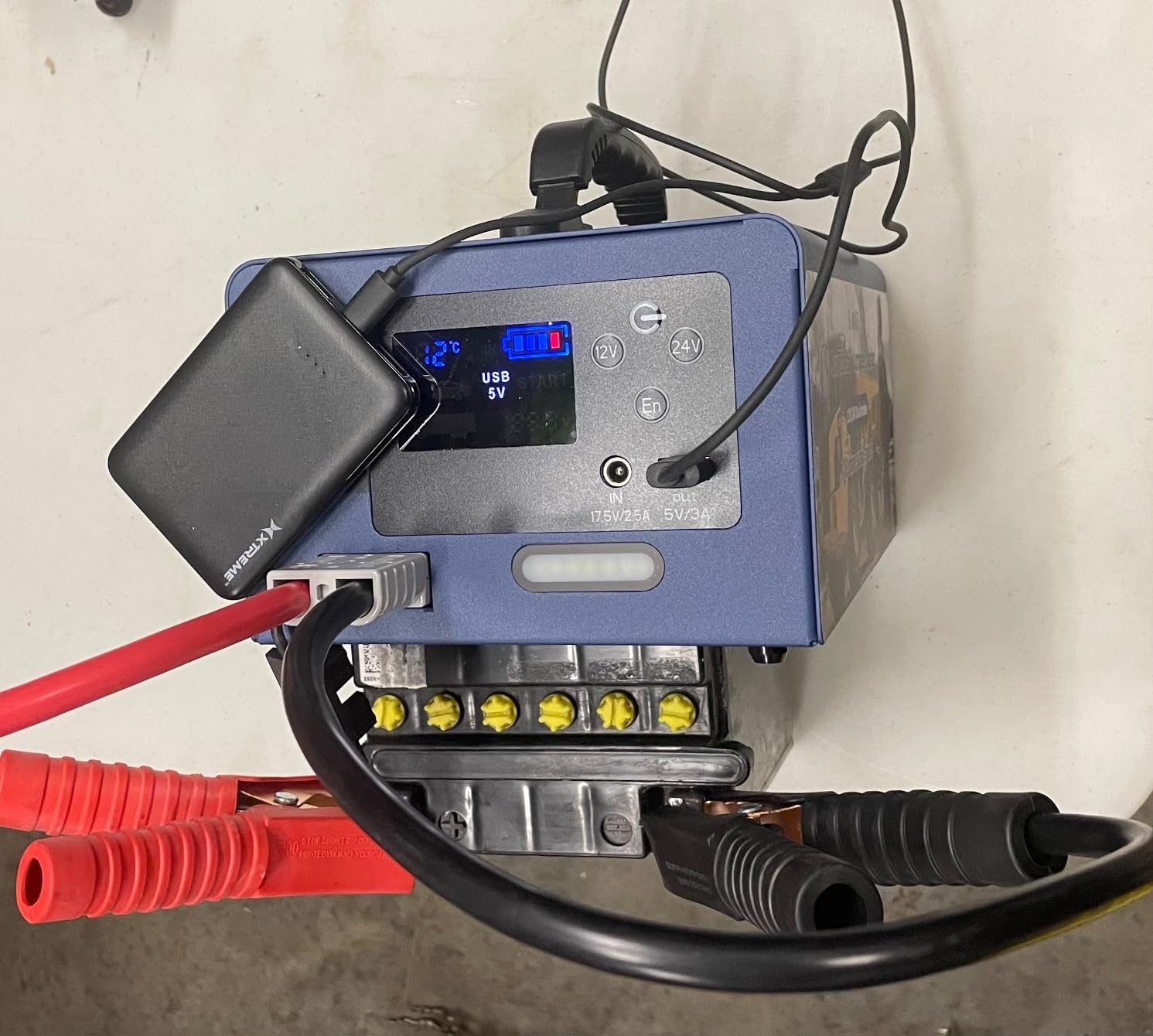 40/mo Finance EAnt 10000A Peak Car Jump Starter, 12V/24V Heavy Duty