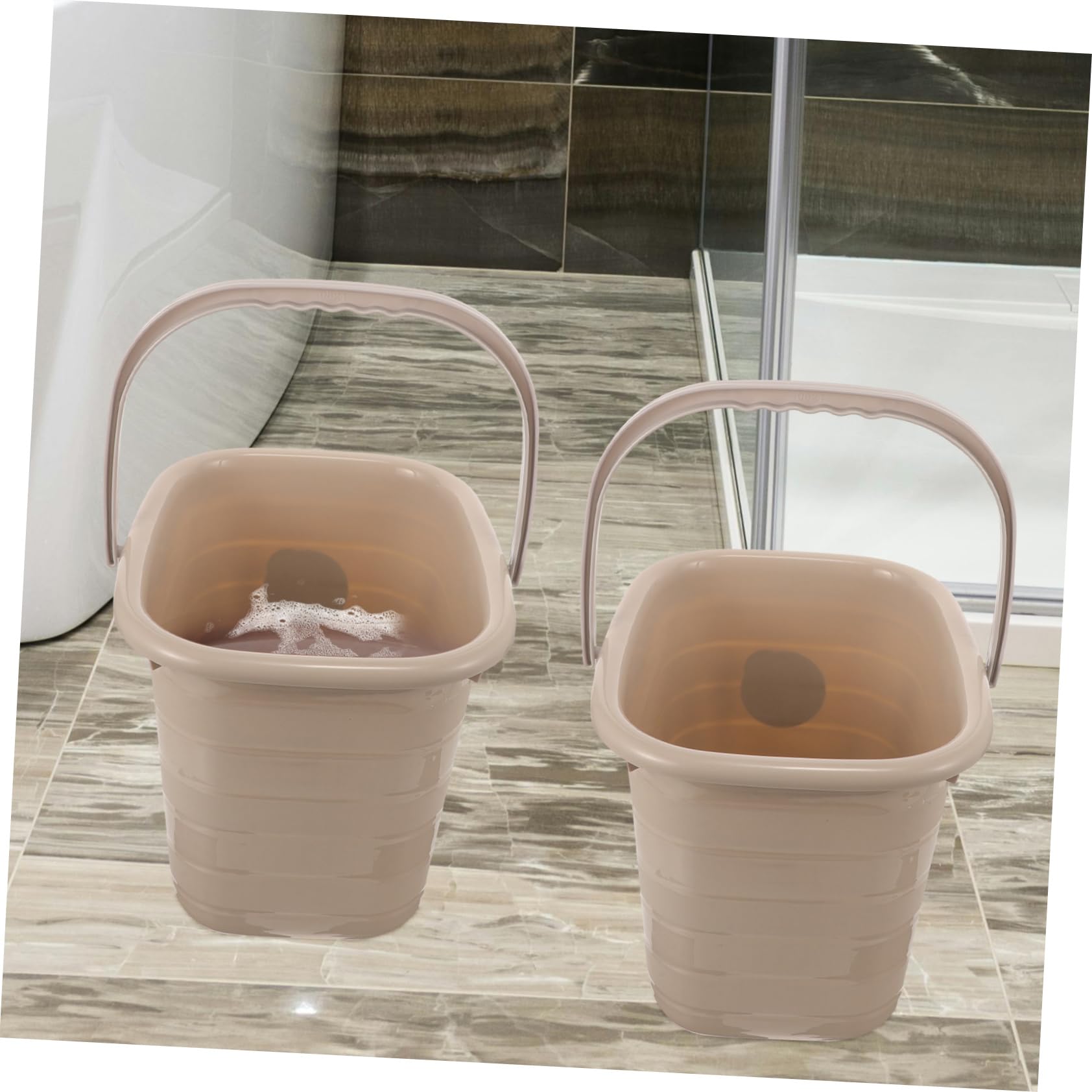 COLLBATH Multipurpose Water Bucket Multifunctional Bucket Handle for Dormitory Hotels