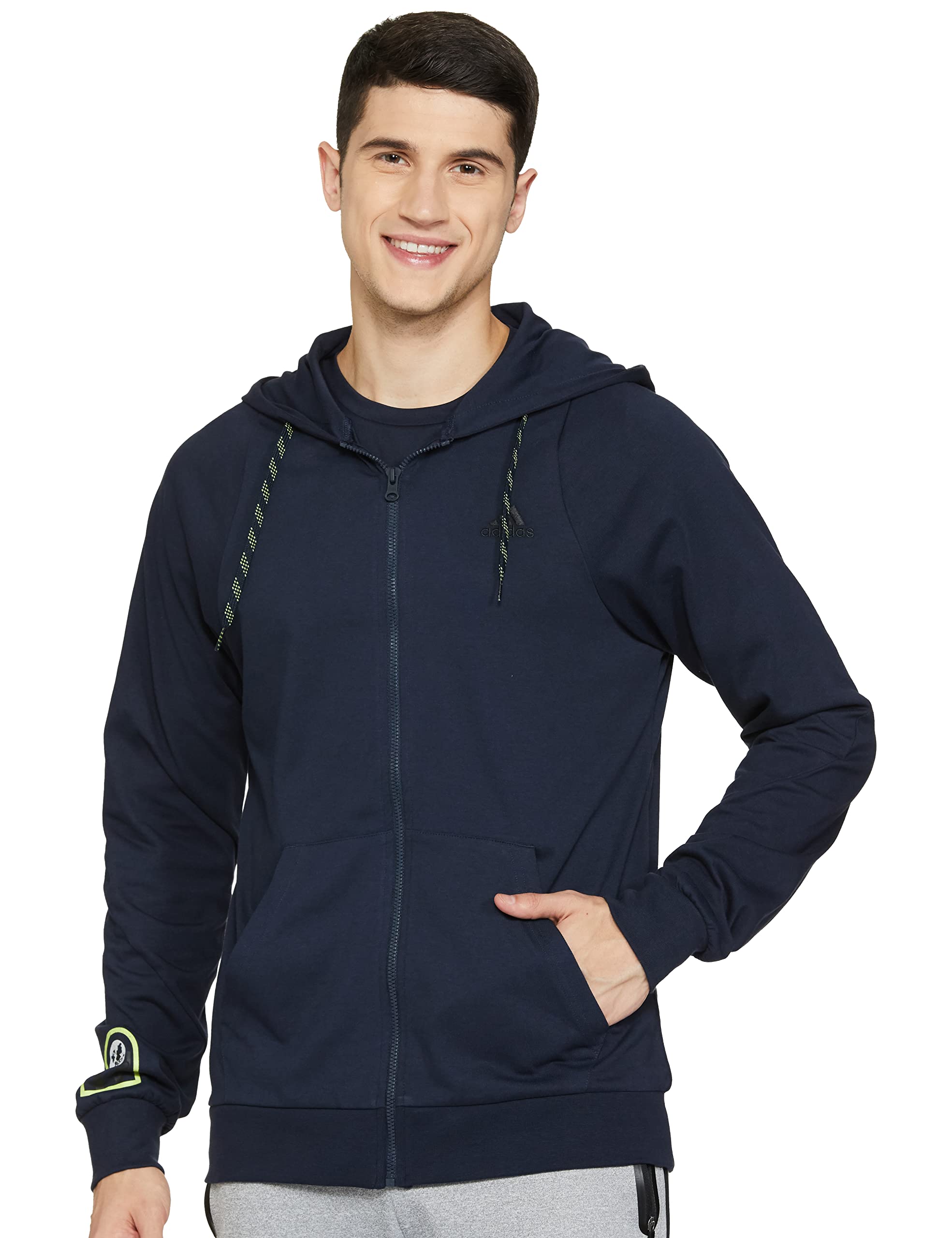 adidas Men's Cotton Hooded Neck Track Tops Sweatshirt-picture-17