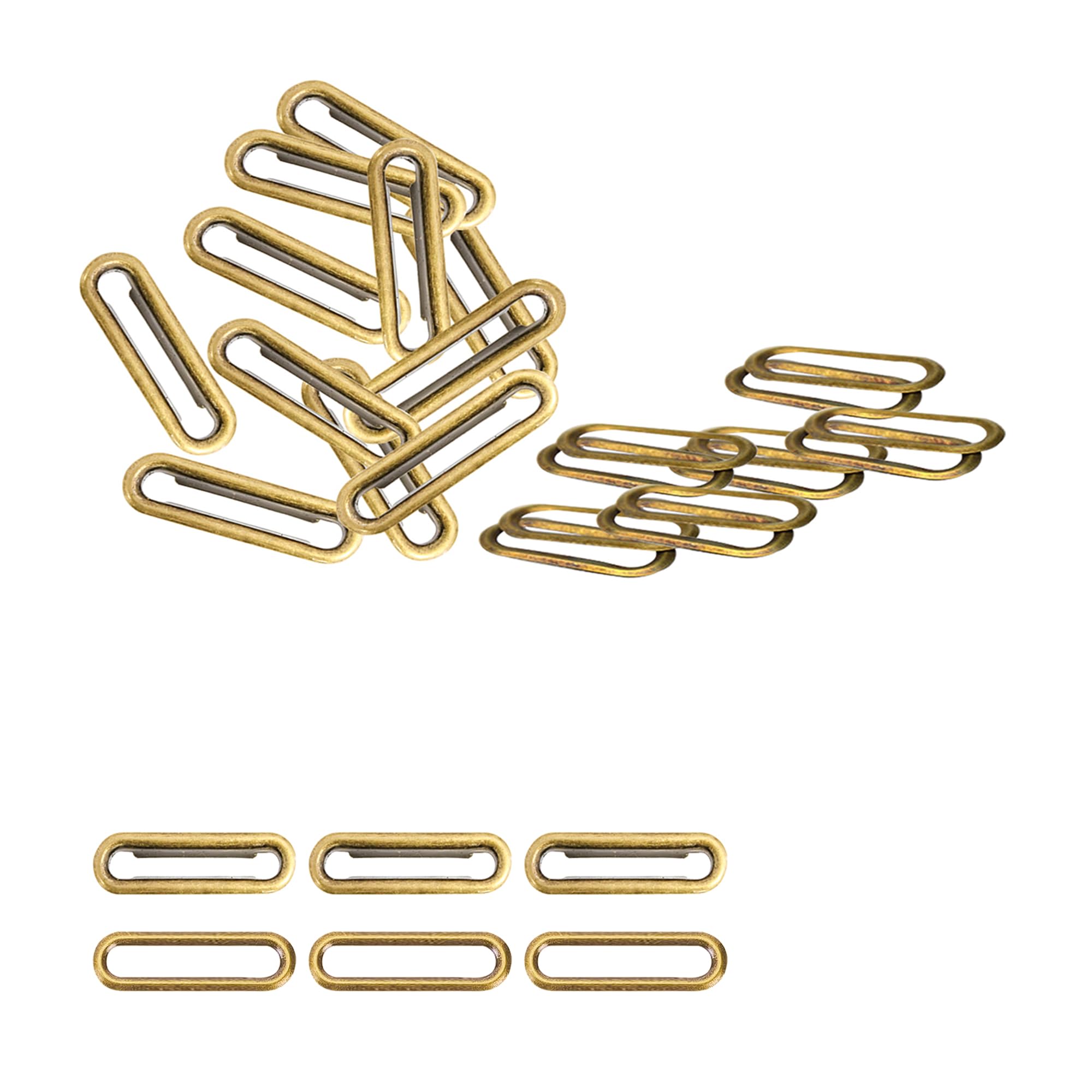 Trimming Shop Bronze 40Mm Brass Eyelets Grommets Washers 50Pcs Clothing