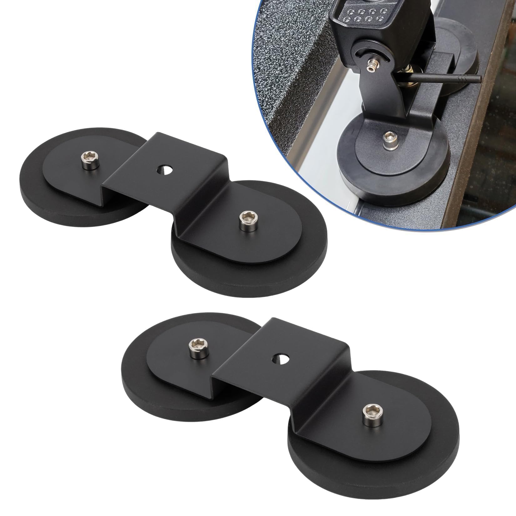 PSLER Staffe di Montaggio per Barra Luminosa a LED Con Base Magnetica Staffe per Luci Con Base Magnetica Universali per Luci di Guida Fuoristrada Fendinebbia per Camion SUV UTV ATV