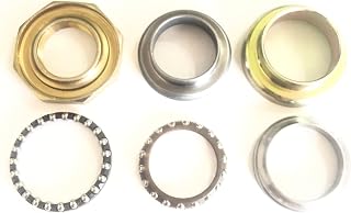 Deepa Ribusu アドレス V125G ステムベアリング アドレスV125S ベアリングレース CF46A ボールレース 6点 互換品 | CF4EA・CF4MA共通,アッパー・アンダー一式,ステアリングヘッド補修,ハンドル軸受交換,操舵部メンテナンス,フロント周りの動作改善用部品