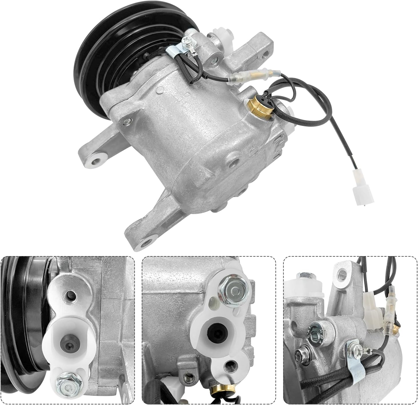 RD451-93900 AC Compressor Service Kit 3Pcs Fits for Kubota Tractors Excavators and Loaders as M7040 M8540 M9540 SVL65 SVL75 .etc, with T0070-79270 Receiver Drier And 3A851-72170 Expansion Valve