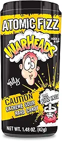 Warheads Balas Atomic Fizz, Extreme Sour, Hard Candy com Fizz, 42g