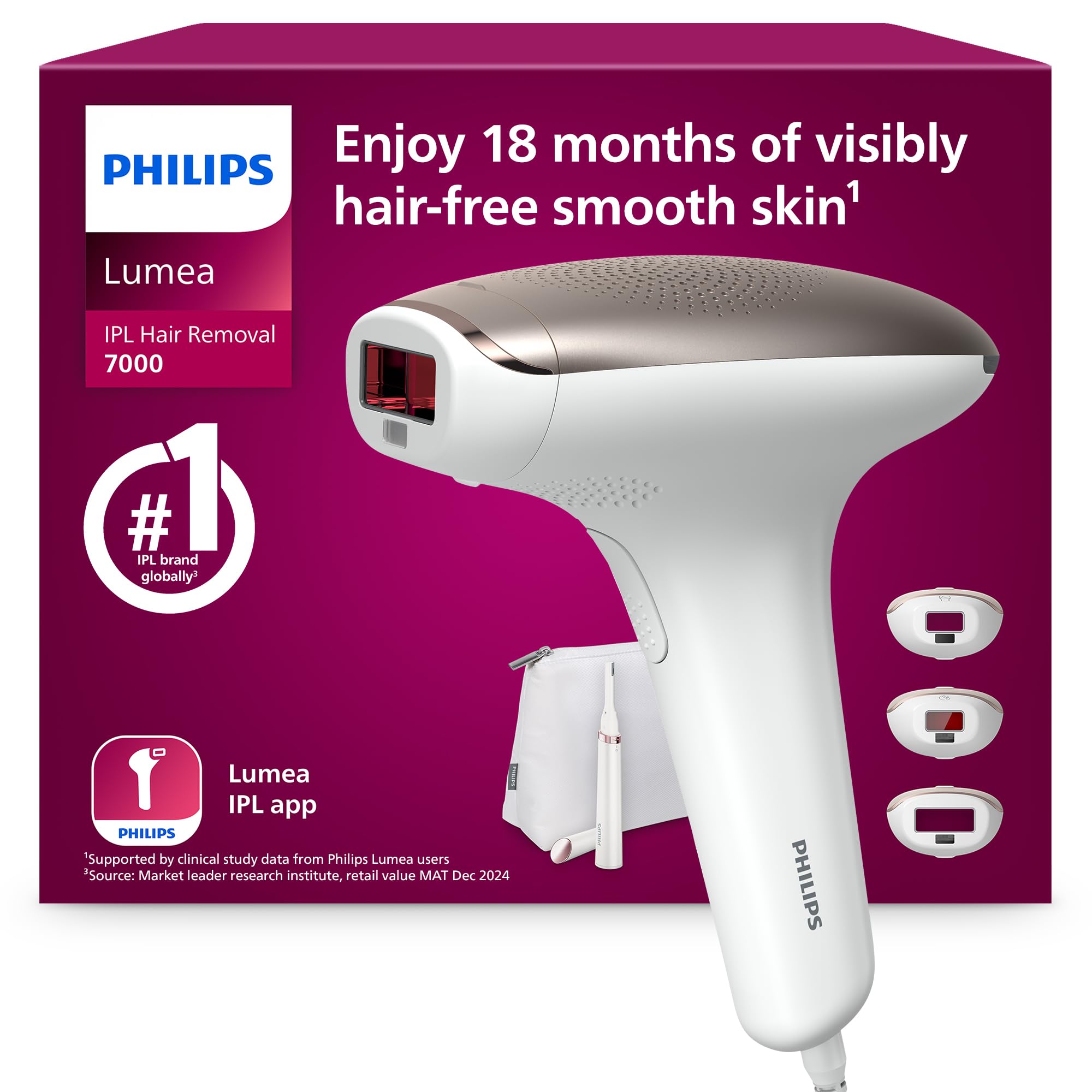Philips Lumea Advanced IPL Hair Removal Device - Face Body & Bikini - BRI923/00