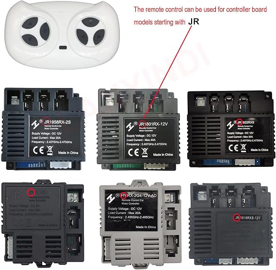 2.4G Remote Control for Ride On Cars