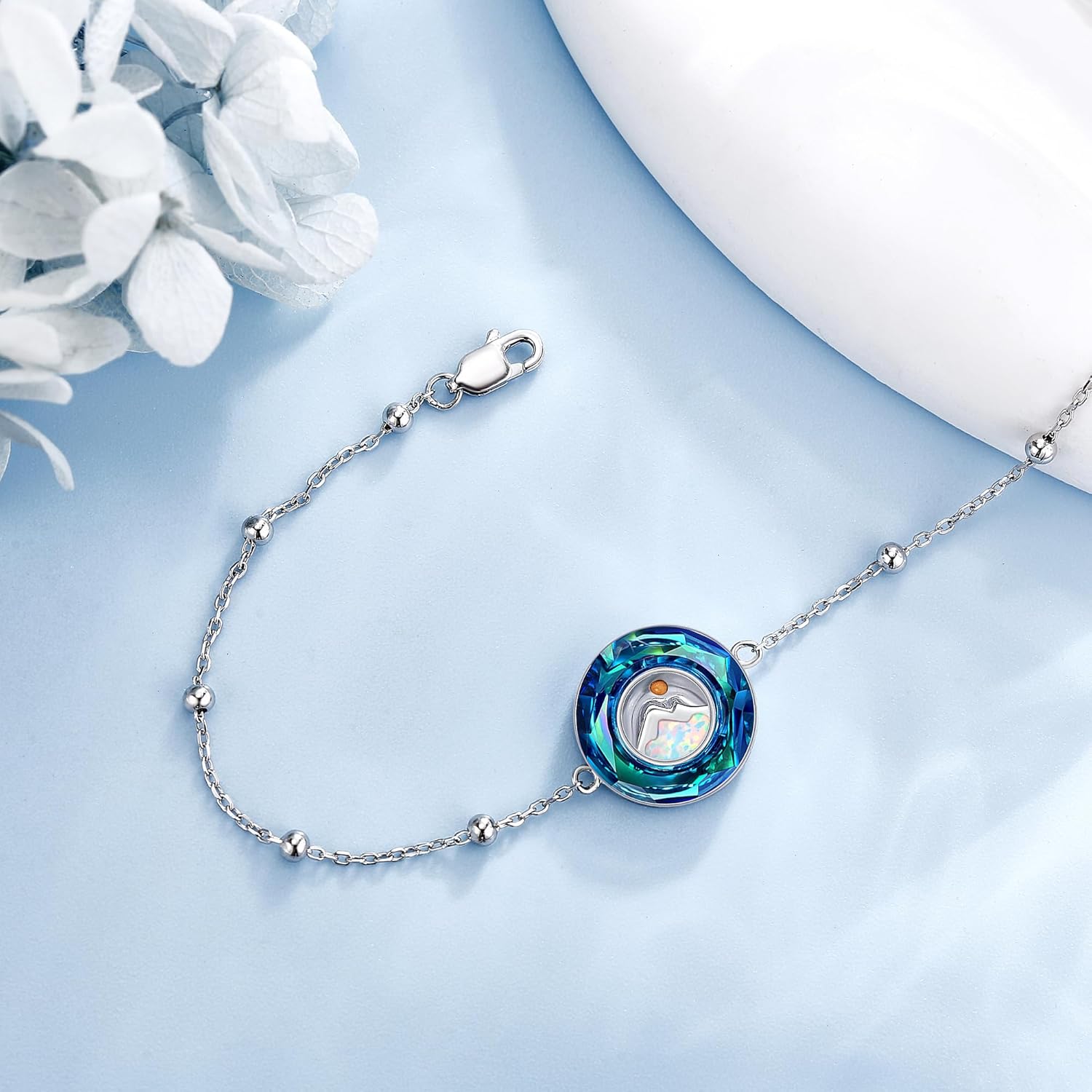 MONGAS Mustard Seed/Tree of Life/Airplane Bracelet for Women Sterling Silver Mustard Seed/Tree of Life/Airplane Jewelry for Women - Image 4