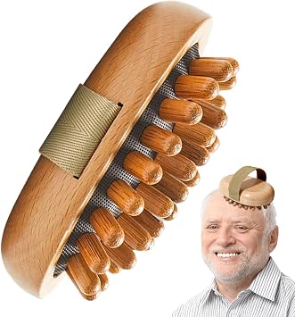 Air Cushion Scalp Brush - Ergonomic Spa Head Massage Comb, Comfortable Hair Care Tool, Scalp Therapy Relaxation Brush, Body Shaping Lymphatic Stimulation Wellness Aid | Use Travel Self Care Gift