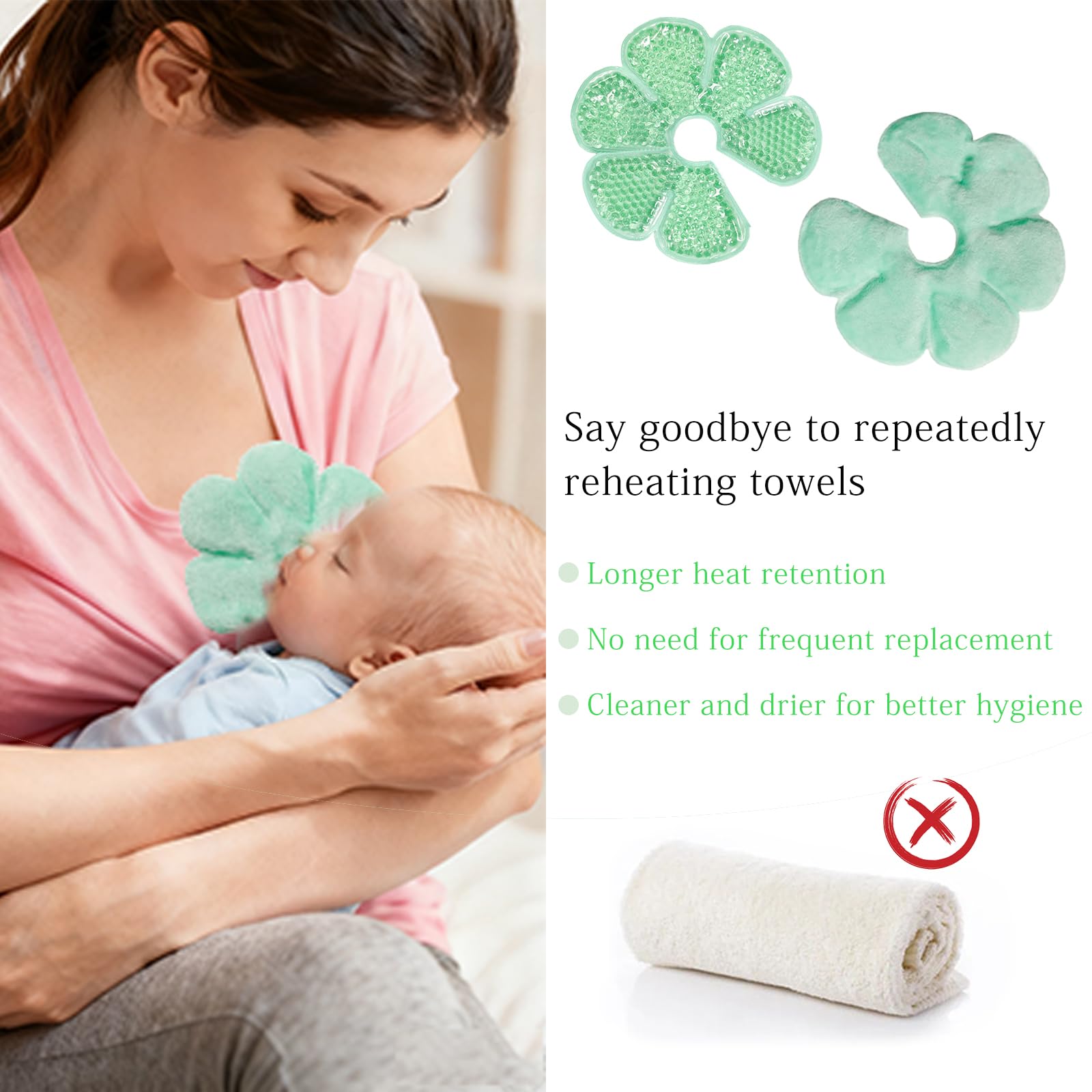 Coussinet Gel Allaitement 3 En 1 Rafraîchissant Postpartum Mamelons Soulagement Douleurs