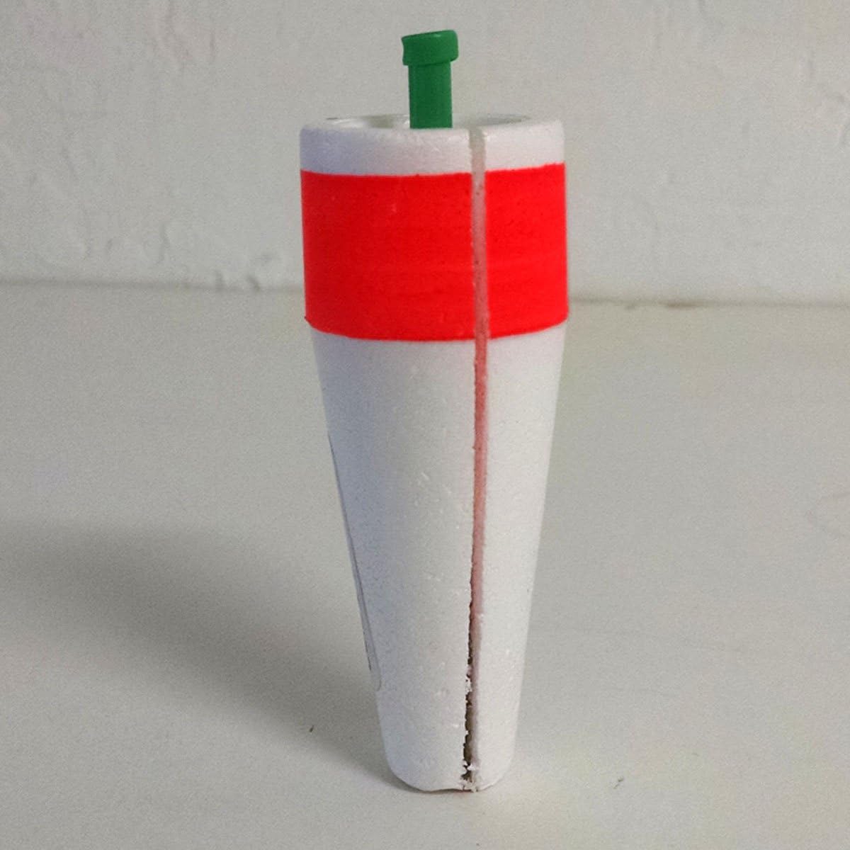 Comal Tackle 3" Popping Float Red/White Slotted weighted