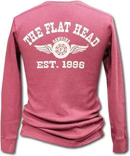 [フラットヘッド] ロングTシャツ FN-THLD-002 FH FLYING WHEEL サーマル長袖Tシャツ theflathead