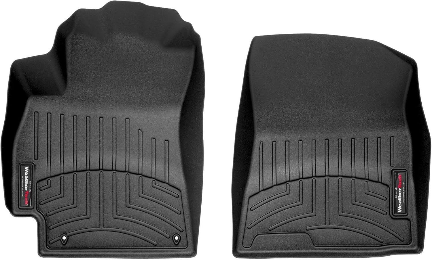 WeatherTech Custom Fit FloorLiners for Hyundai Elantra Hybrid, Elantra, Elantra N - 1st Row (4416521), Black