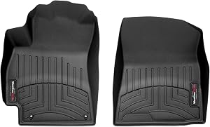 WeatherTech FloorLiner Custom-Fit Car Floor Mats - All Season Floor Mats, Compatible with 2021-2026 Hyundai Elantra/Hybrid/N Automatic Transmission 1st Row Set, Black