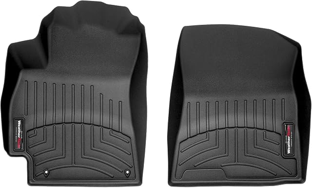 WeatherTech FloorLiner Custom-Fit Car Floor Mats - All Season Floor Mats, Compatible with 2021-2026 Hyundai Elantra/Hybrid/N Automatic Transmission 1st Row Set, Black