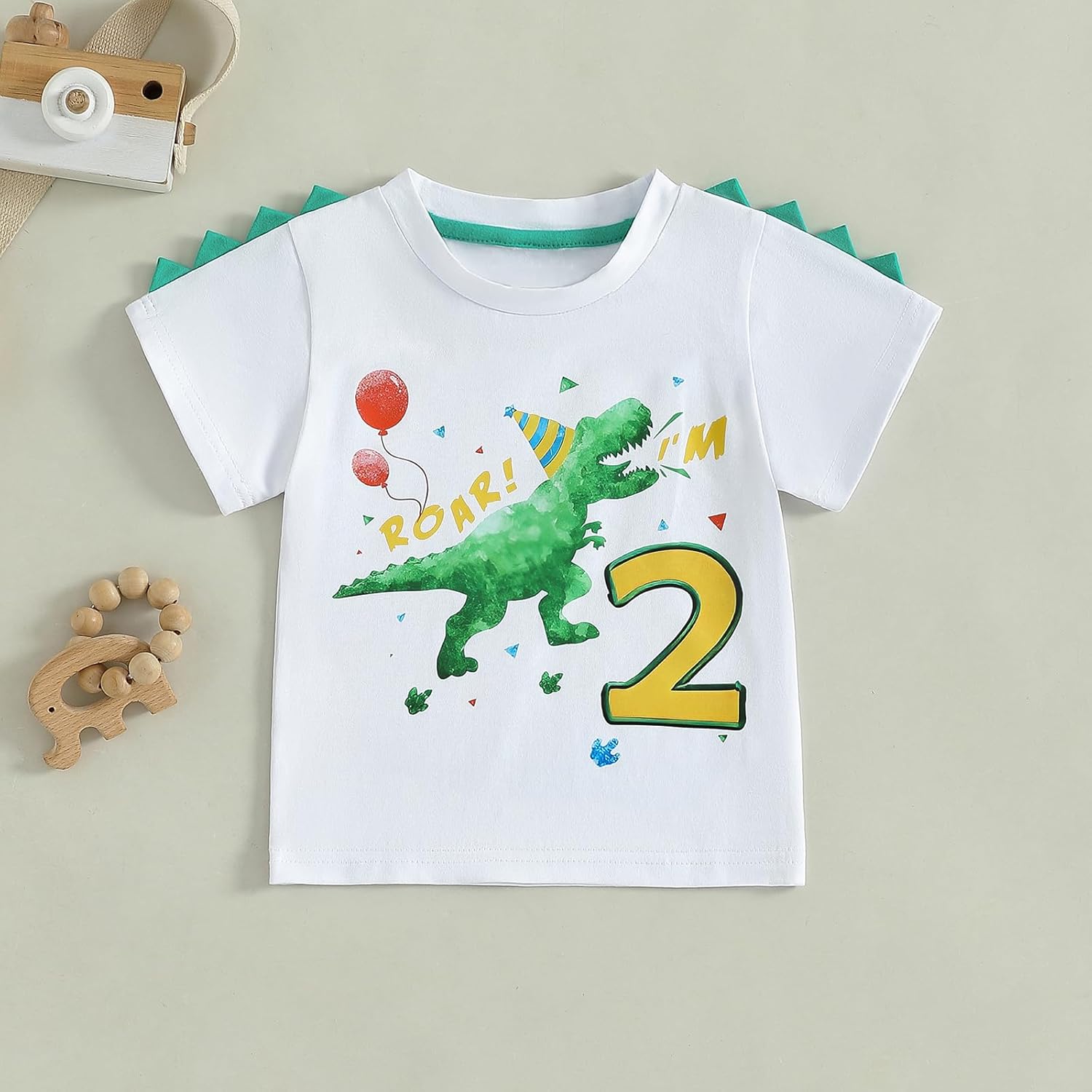 Toddler Kids Baby Boy Birthday T-Shirt Dinosaur Birthday Shirts for Boys Dino B-Day Party Tops Summer - Image 4