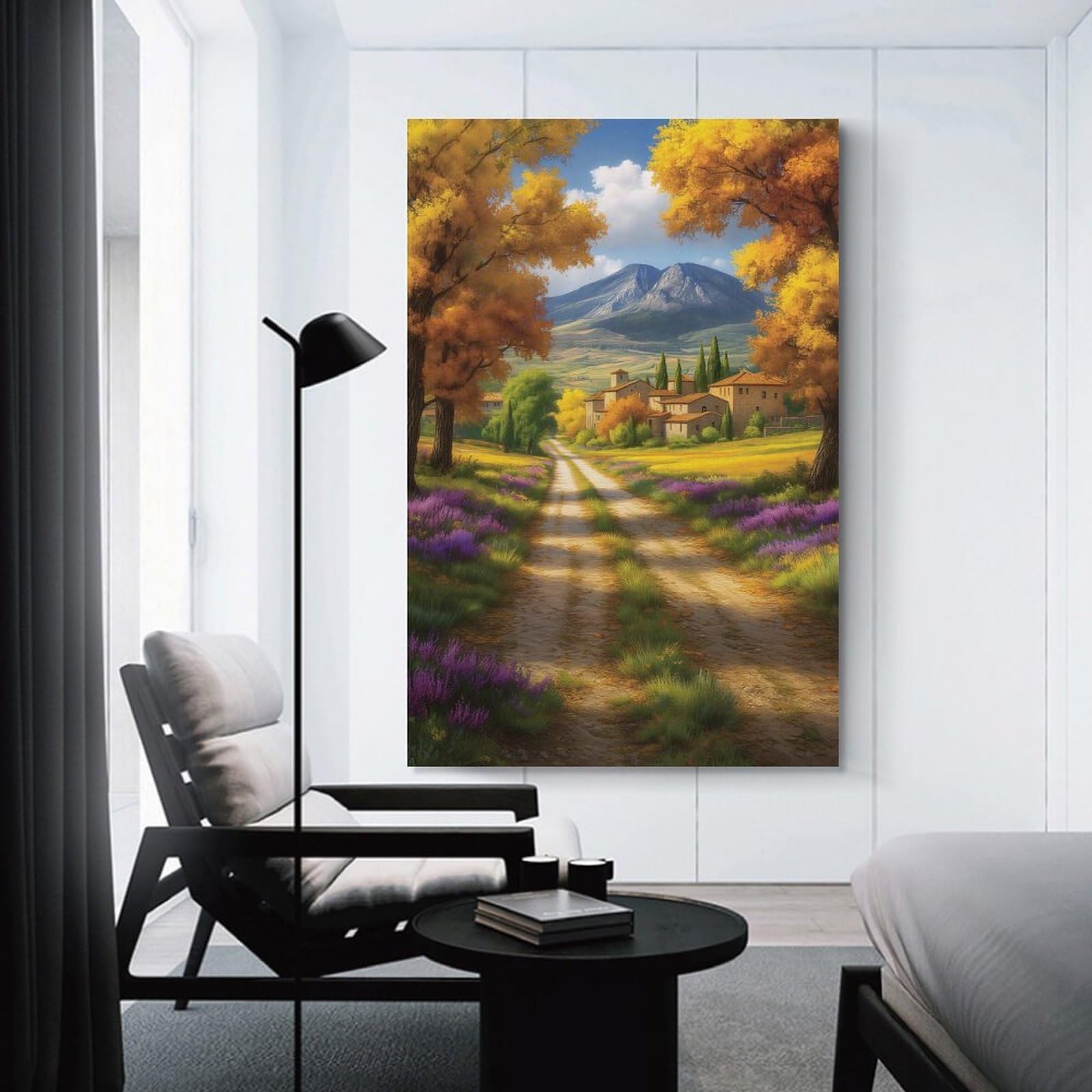 Junmoney Unframe-Style-1 A Dream Of The Luberon Plains Wall Art Print 16X24inch(40X60cm), For Art Walls, Layered Displays Or Homes, Wall Decor Suited To Curated Displays