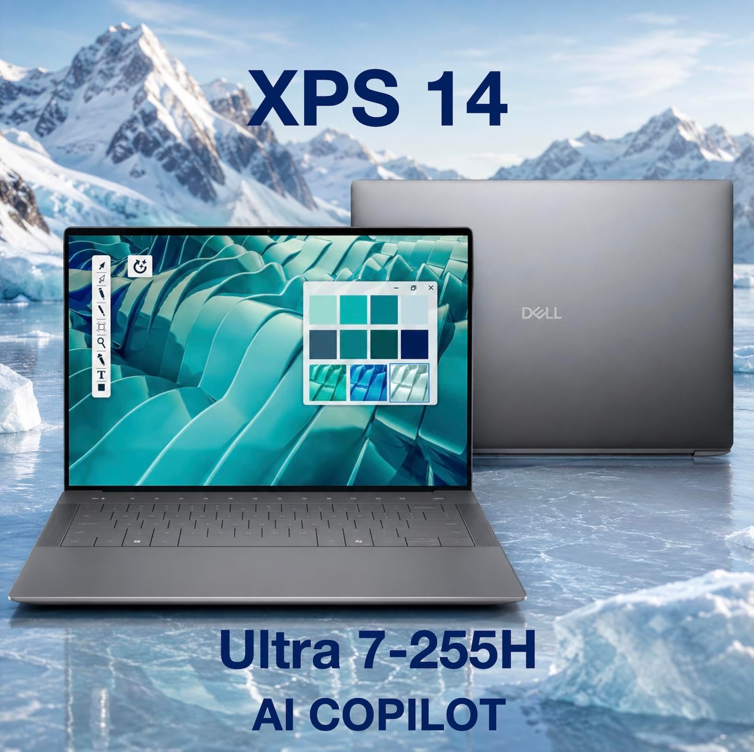 Dell XPS 14 Premium Laptop DA14250, 14.5" 3.2K OLED Touchscreen Display, Intel Core Ultra 7 255H, 16GB LPDDR5X RAM, 1TB PCIe SSD, Backlit Keyboard, Fingerprint Reader, WiFi 7, Windows 11 Pro image 2