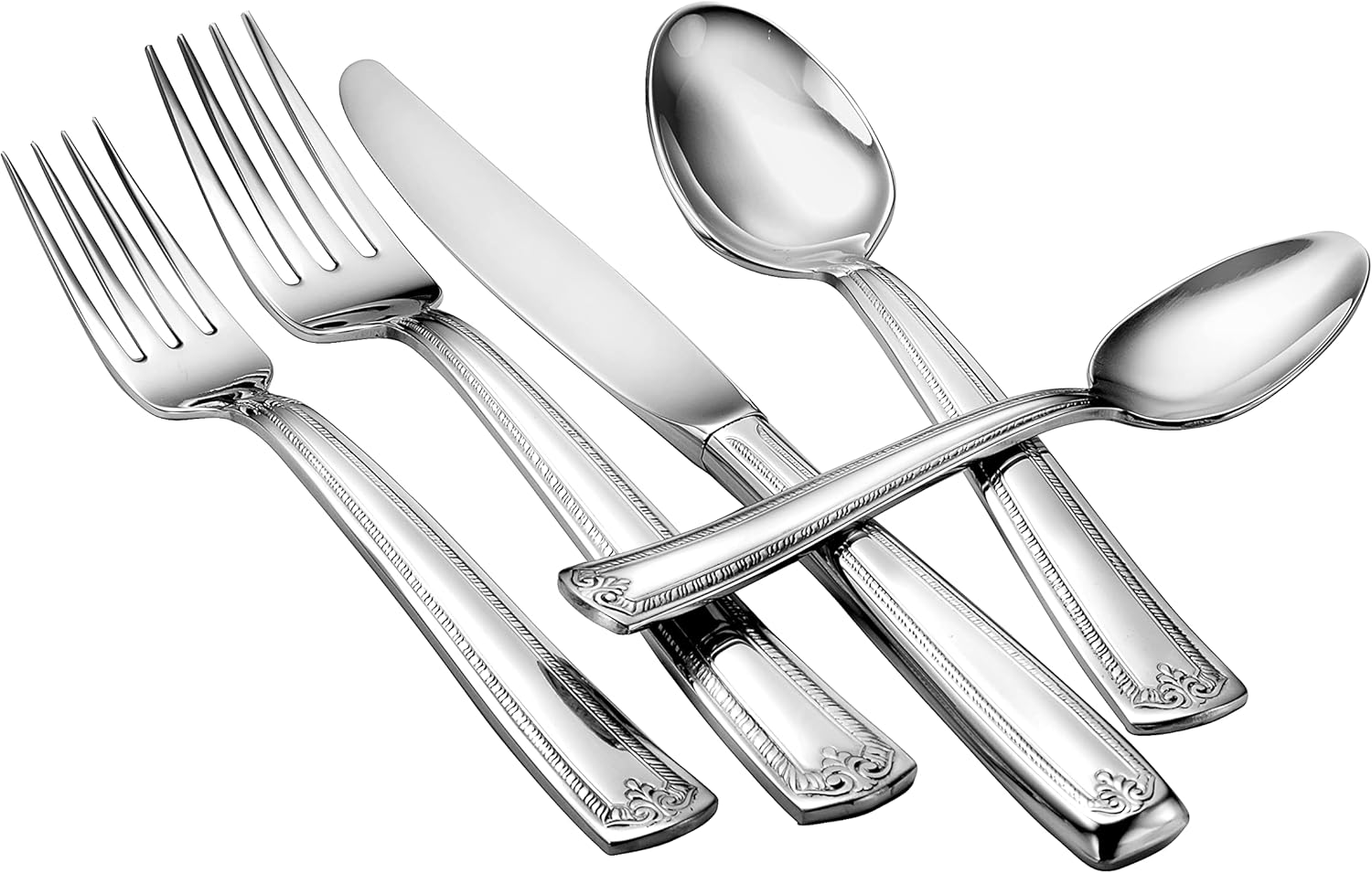 Prestige 20 Piece Set service for 4 Flatware Made in USA 18/10 stainless steel