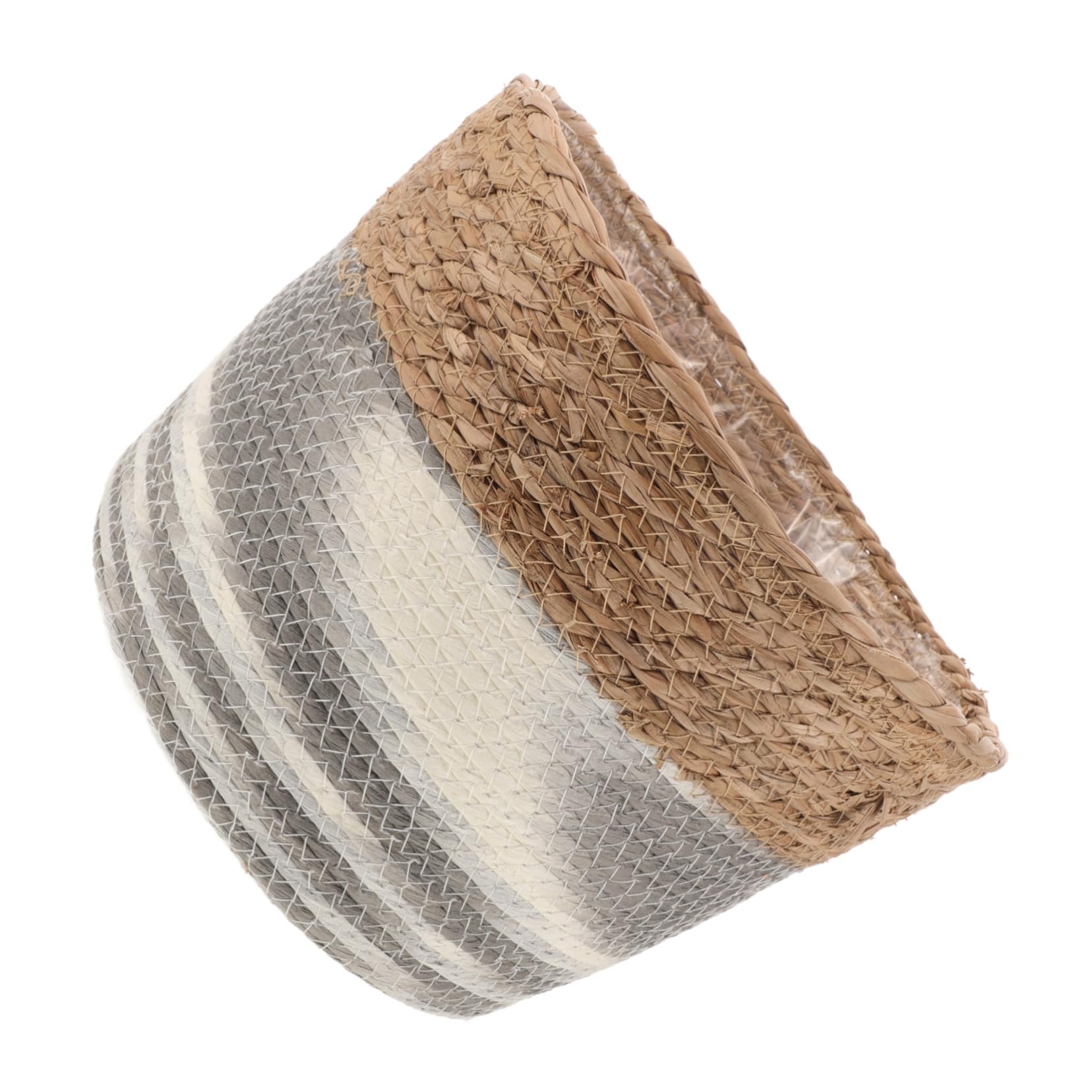 Panier à fleurs tressé cache-pot design moderne et finitions premium