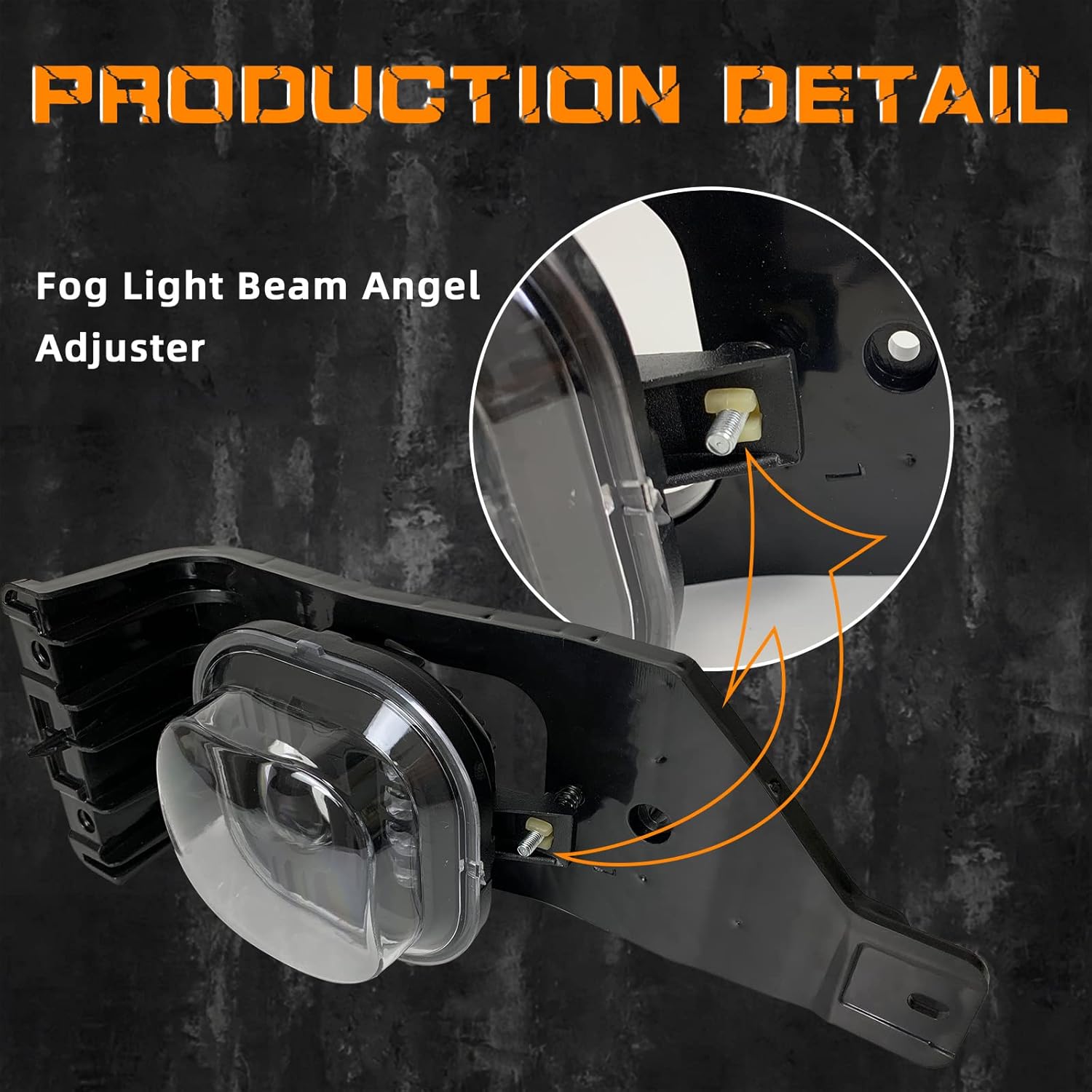 LED Fog Lights for 2005 2006 2007 Ford F250 F350 F450 F550 Super Duty and 2005 Excursion, 1 Pair Front Bumper Driving Fog Lamps (LED Version)