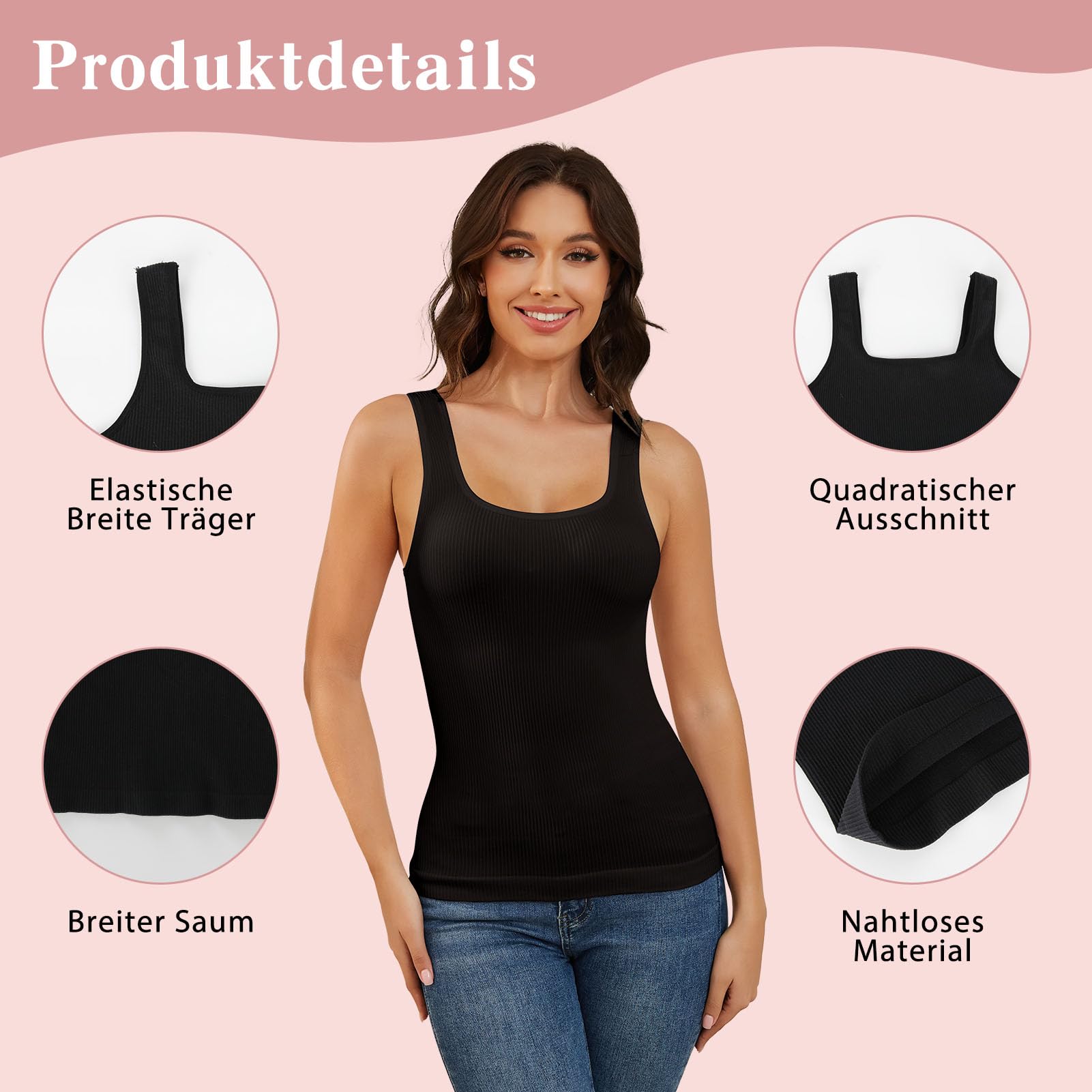 MISS MOLY Shape Camiseta interior para mujer, sin costuras, moldeadora para mujer, moldeadora de figura, moldeadora de cuerpo, moldeador de cuerpo, camiseta de compresión