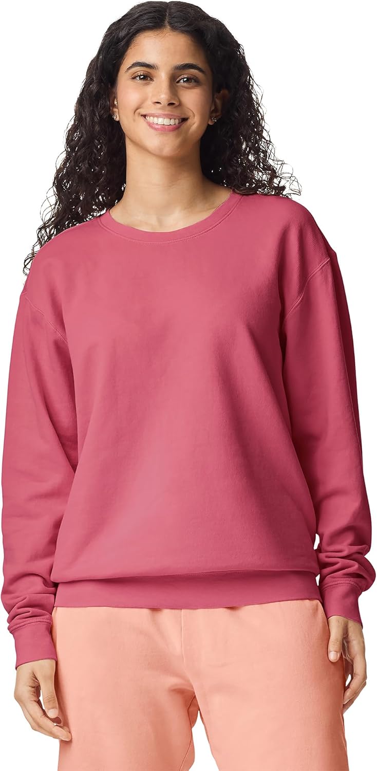 Comfort Colors unisex-adult Lightweight Cotton Crewneck Sweatshirt, Style G1466