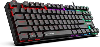 Ant Esports Gaming Keyboard MK1000 TKL Mechanical Multicolor LED Backlit Wired -Black with Outemu RED Switch Price In India