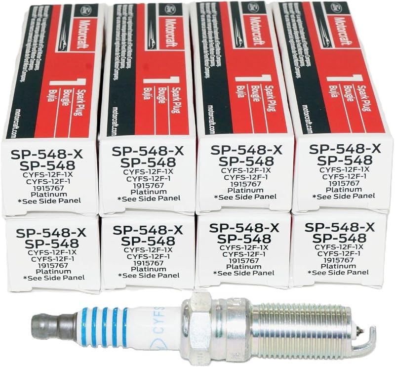 New Motorcraft SP548 Spark Plug Set of 8 For Ford Mustang F-150 2011-2017