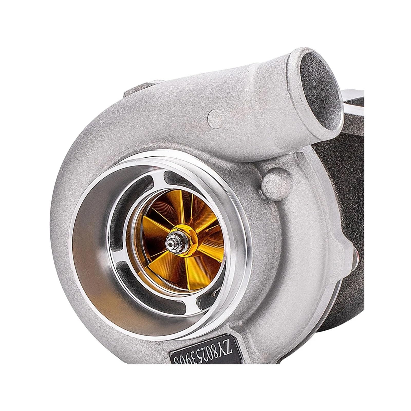 Turbocompresseur GT3037 GT3076 GT30 500 ch et plus, usiné en aluminium, compatible avec tous les moteurs 4/6 cylindres de 2,5 L à 3,0 L.