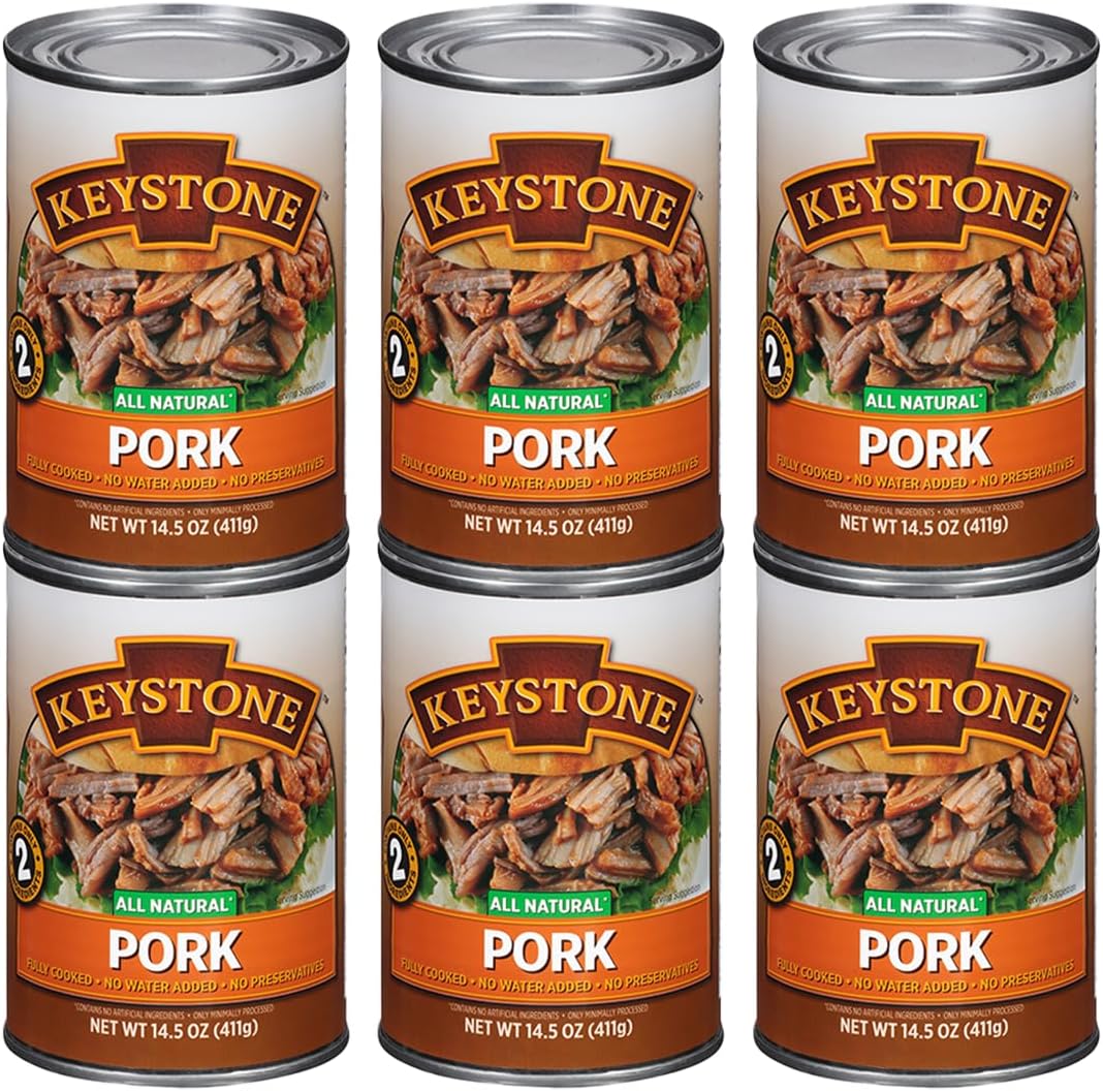 Yoders Fully Cooked Canned Bacon Full Case 12 Cans/9ounce