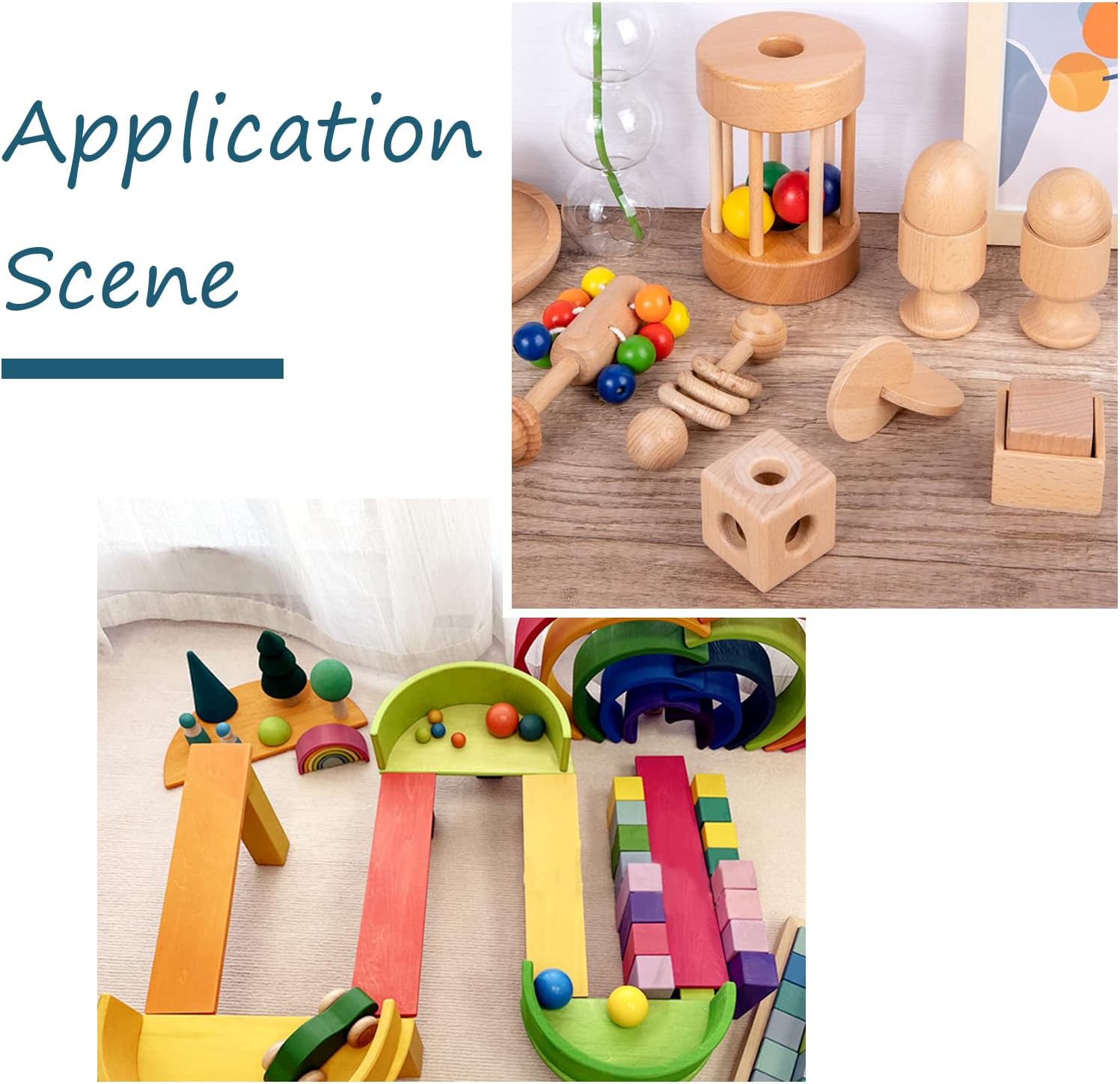 Craftdady 50Pcs 19-20mm Natural Round Wooden Balls 3/4 Inch Unfinished Hardwood Craft Balls Decorative Wood Spheres No Hole for Craft DIY Projects - Image 4