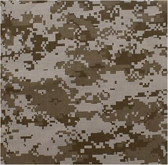 ARMYU Camo Military Bandanas Army Camouflage Headwraps Head Scarves Do-rags 100% Cotton Bandanna Face Cover