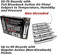 Vista 2 de Hawki - Cartuchos de CO2 de 0.42 oz para pistolas de aire, pistolas BB, pistolas de Airsoft y accesorios de paintball