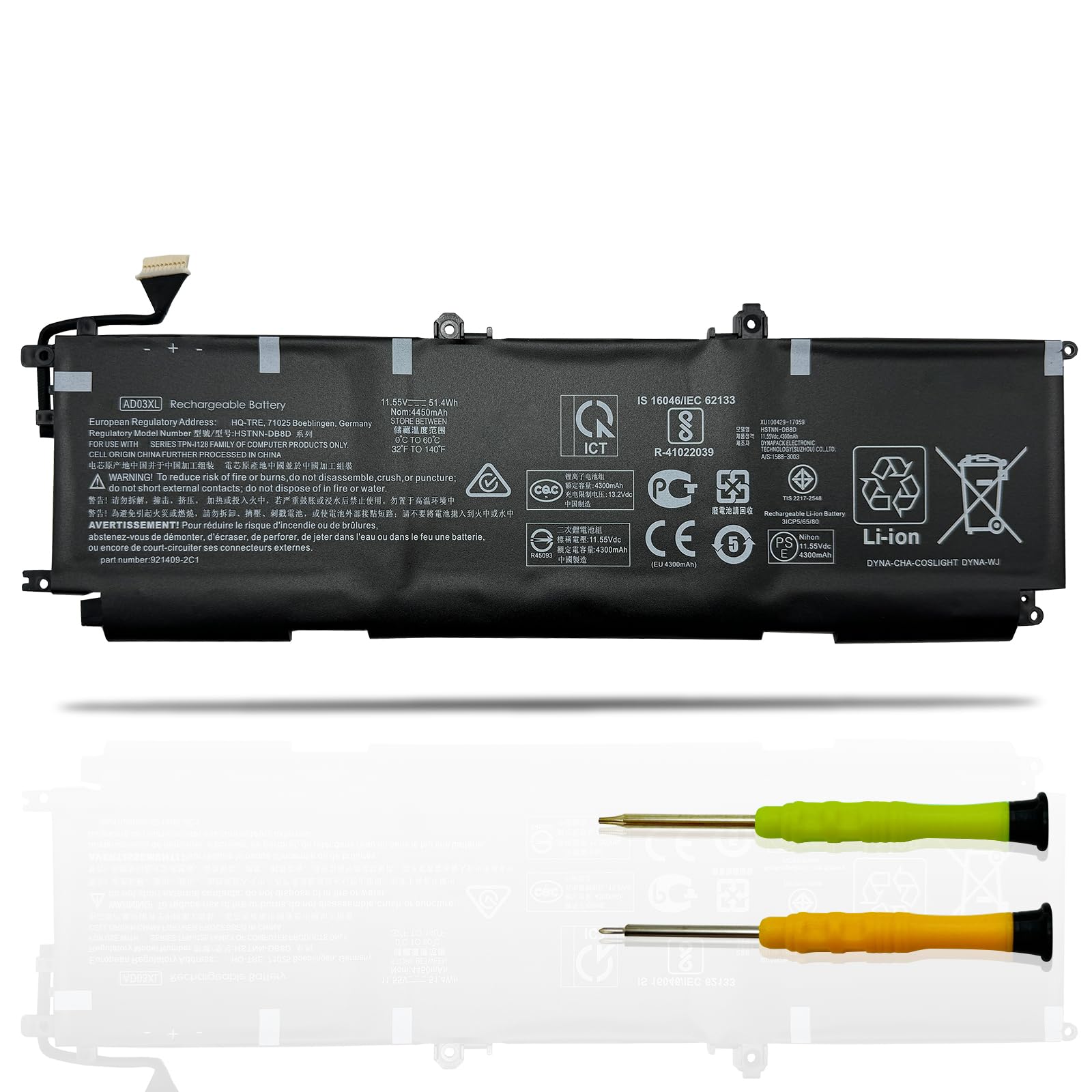 UGXKNAE AD03XL Battery for HP Envy 13-AD 13-AD000 13T-AD100 13-AD000TX DQ 13-AD002NG 13-AD101TX 13-AD104TX 13-AD108TX 13-AD109TX Series 921439-855