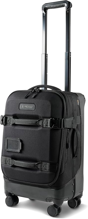 Pelican Aegis Luggage - Carry On Duffel Bag with Wheels - 22 Inch Carry On Bag - Airline Approved (Charcoal Sage)