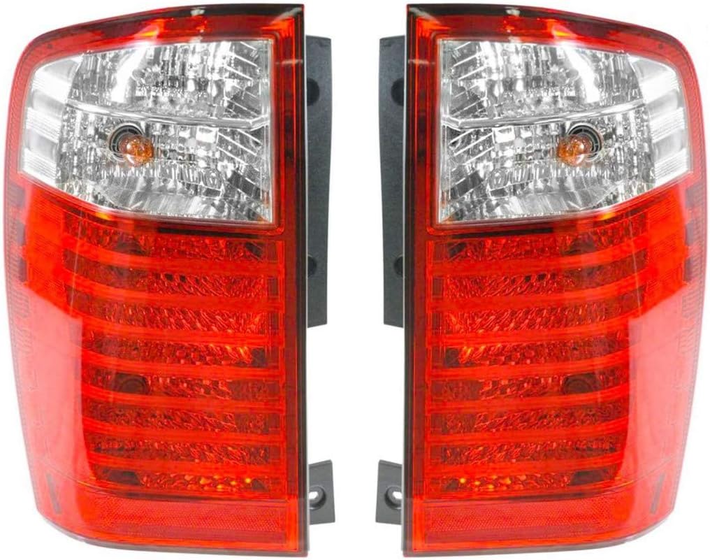 CarLights360 For Kia Sedona 2006 2007 2008 2009 Tail Light Assembly EX/LX Model Driver Side CAPA Certified KI2800131C | 92401 4D020