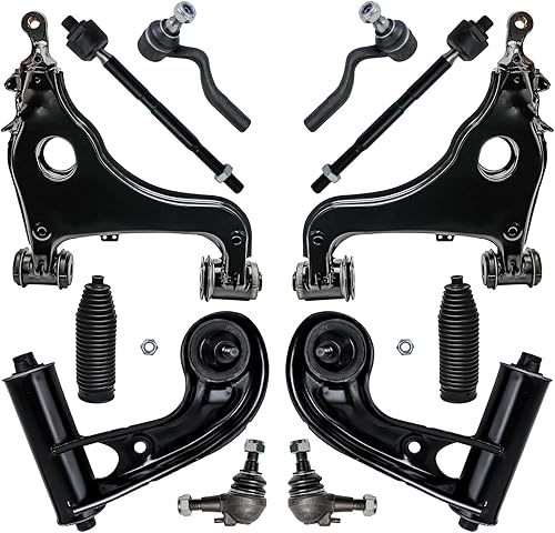 Miniatura 45 de Detroit Axle - Kit de suspensión delantera FWD de 12 piezas para Toyota Matrix Pontiac Vibe 2003 2004 2005 2006 2007 2008, 2 brazos de control