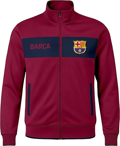 Miniatura 3 de Icon Sports Officially Licensed FC Barcelona Soccer Track Jacket - Unisex Adult - FCB52TJ Wine M Vino,marino,Rojo -,Amarillo,2-marino,Negro