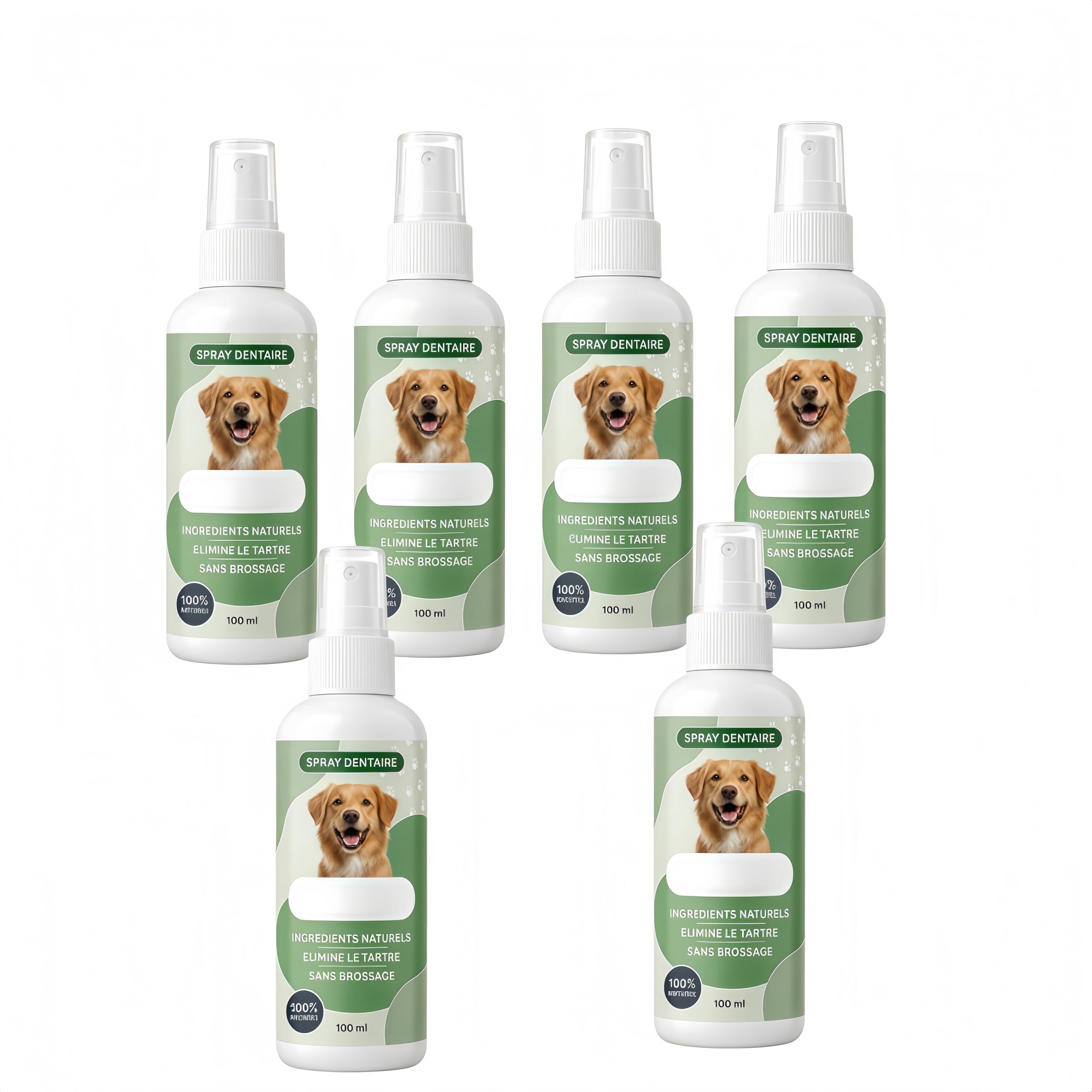 Everly Spray Dentaire Chien Antitartre Haleine Fraîche sans Brossage