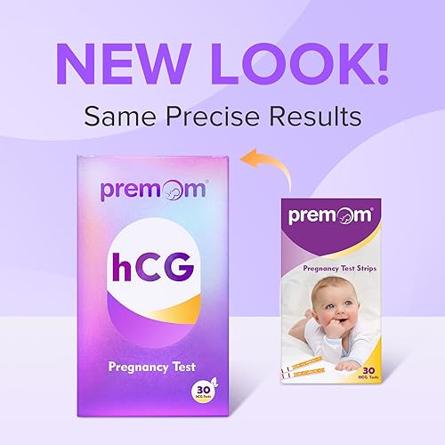Vista 2 de Premom Pregnancy Test Strips- 30 Pack Early Detection Pregnancy Test Kit Powered by Premom Ovulation Predictor iOS and Android APP